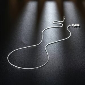 Stainless Steel Silver Fashion Necklace for Men and Women