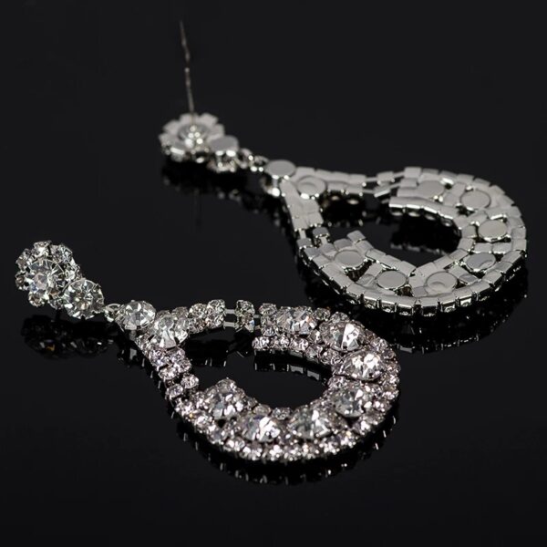 Exaggerated Silver Bridal Earring Surulere