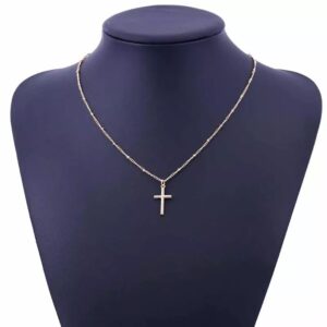 Gold Cross Pendant Chain Chaplet