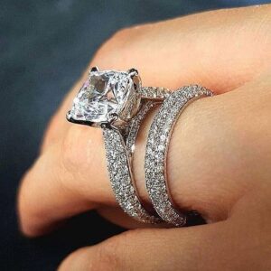 2021 Beautiful Aurora Women Engagement Ring Set