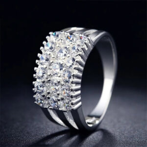 Silver Fashion Engagement Wedding Ring Surulere