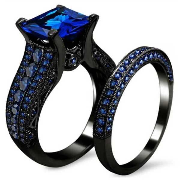 2pcs Women Jewelry Wedding Ring Set Ijesha