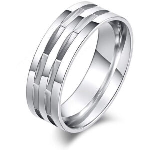 Men Women Silver Stainless Steel Ring Surulere