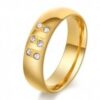 Simple Gold Stainless Steel Women Ring Surulere