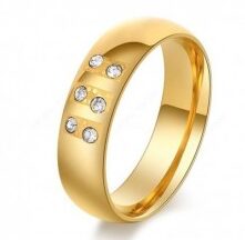 Simple Gold Stainless Steel Women Ring Surulere
