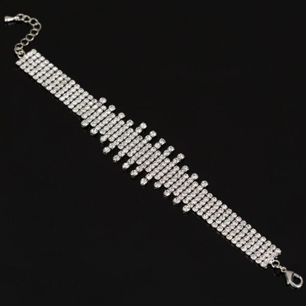 Silver Crystal Bracelets Jewelry For Women