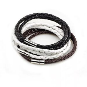 Men's Multi-layer Braided Twist Leather Bracelet