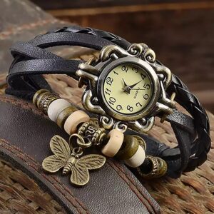 Leather Bracelet Wrist Watch