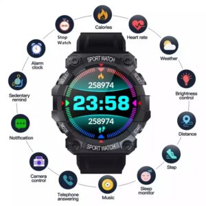 2022 FD68S Bluetooth Sports Smart Watch Bracelet for Men and Women